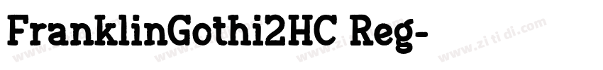 FranklinGothi2HC Reg字体转换